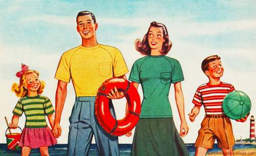 Image result for 1950s family on vacation