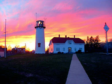 Chatham Lighthouse at Sunset
