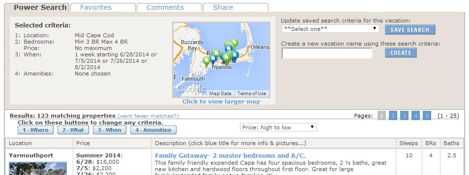 Cape Cod Power Search Results