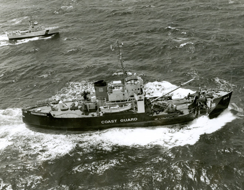 The Coast Guard Cutter, Hornbeam, collided with a freighter off Nantucket