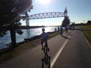Pedaling along the Cape Cod Canal